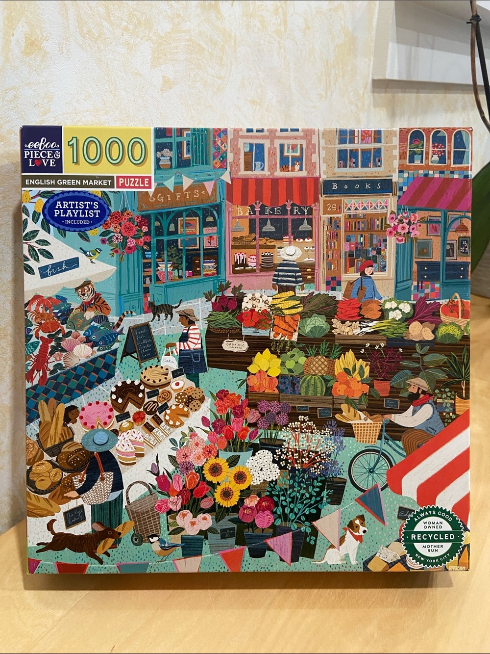 Eeboo English Green Market - 1000 Piece Puzzle